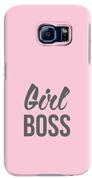 Stylizedd Samsung Galaxy S6 Premium Slim Snap case cover Matte Finish - Girl Boss (Pink)
