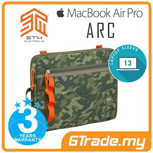STM Arc Laptop Sleeve Bag Apple MacBook Air Pro 13' (Green Camo)