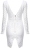 Fashion Long Sleeve Backless Bodycon Dress - White