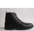 Men's Half Boot - With Rubber Sole And Side Zippers - Black