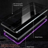 Galaxy Note 8 Case,Magnetic Adsorption Case Metal Bumper Case +Tempered Glass Back With Built-in Magnet Flip Cover For Samsung Galaxy Note 8