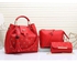 Fashion 3 in 1 Ladies Handbag- Red