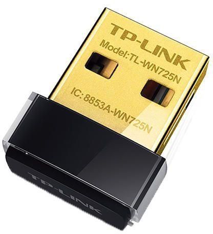 TP-Link TL-WN725N Wireless N Nano USB Adapter 150Mbps - Black