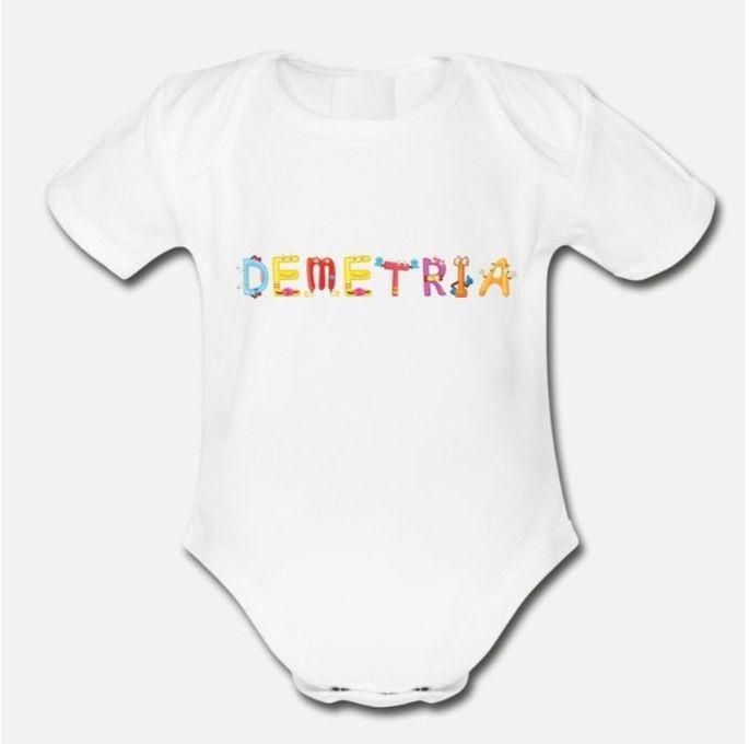 Demetria Organic Short Sleeve Baby Bodysuit