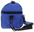 حقيبة غداء مربعة عازلة للحرارة ذات سعة كبيرة مع حقيبة حمل بينتو للسفر مع حزام كتف قابل للتعديل أزرق داكن