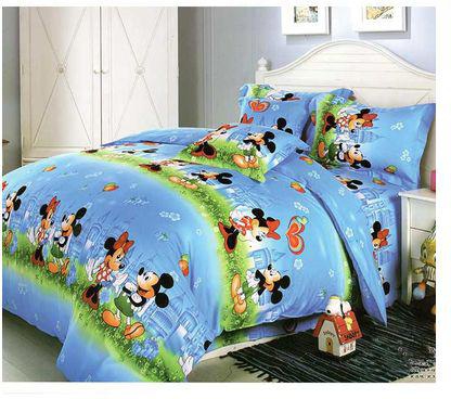 Pam Creations 4PC - Mickey Mouse Duvet Cover Set 6 x 6 Blue..