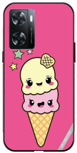 Protective Case Cover For Oppo A57/A77s Ice Cream Design Multicolour