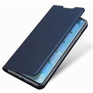 Flip Leather Case Cover With [Kickstand] [Card Slot] For Oppo Reno 3 Pro Blue