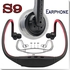 Generic S9 Wireless Bluetooth Neckband Earphone 4.0 - Red
