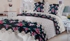 KingSize Bed Cover- (1 Bed cover+1 Bedsheet+2 Pillow Cases) -Flowered 4