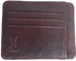 Bamm Card Wallet Natural Leather Dark Red
