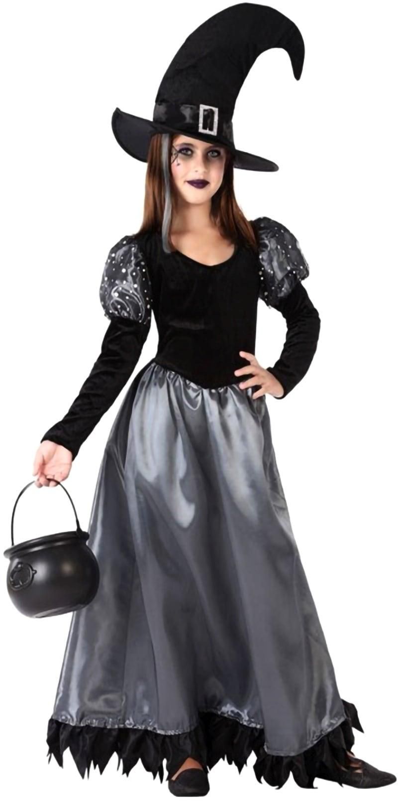 Chamdol Witch Costume For Girl Black and Grey