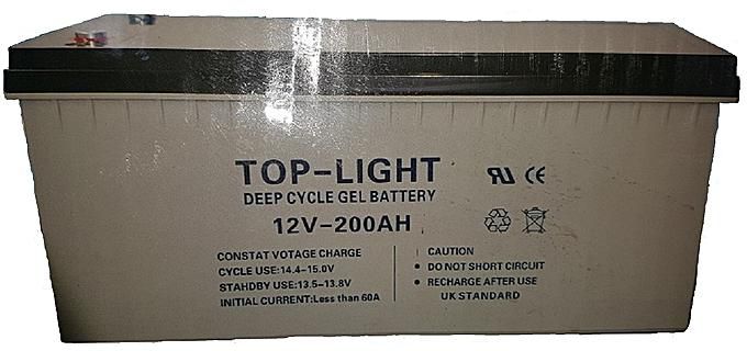 top light 12v 200AH Deep Cycle Gel Inverter Battery