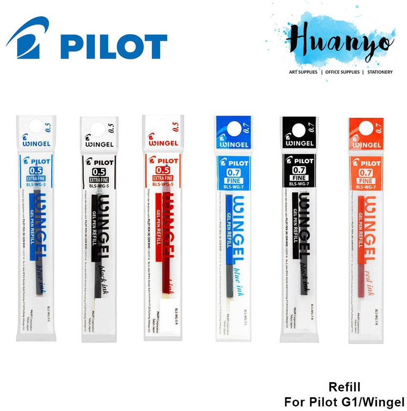 Pilot Wingel Gel Pen Refill 0.5MM/0.7MM Refill - Per PCS (3 Colors)