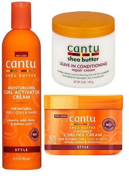 Cantu Coconut Curling Cream+ Curl Activator+ Shea Butter Leave In