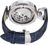 Stuhrling Original Emperor's Grandeur  Men's Silver Dial Leather Band Automatic Watch - 127A.3315C2
