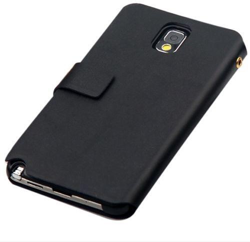 Generic Black Cover Case With Card Holder For Samsung Galaxy Note 3 (Black)