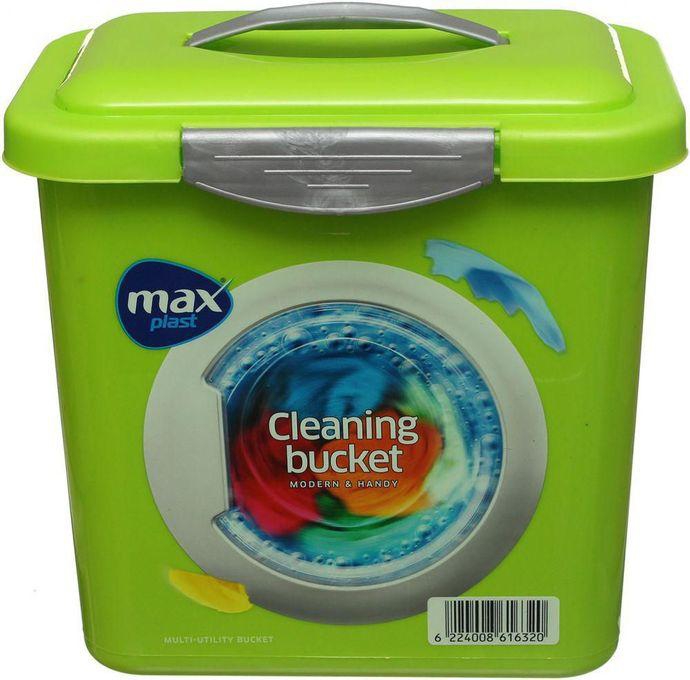 Max Plast علبة تخزين مسحوق الغسيل بلاستيك - اخضر