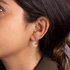 Artsy Moon Earrings-Silver