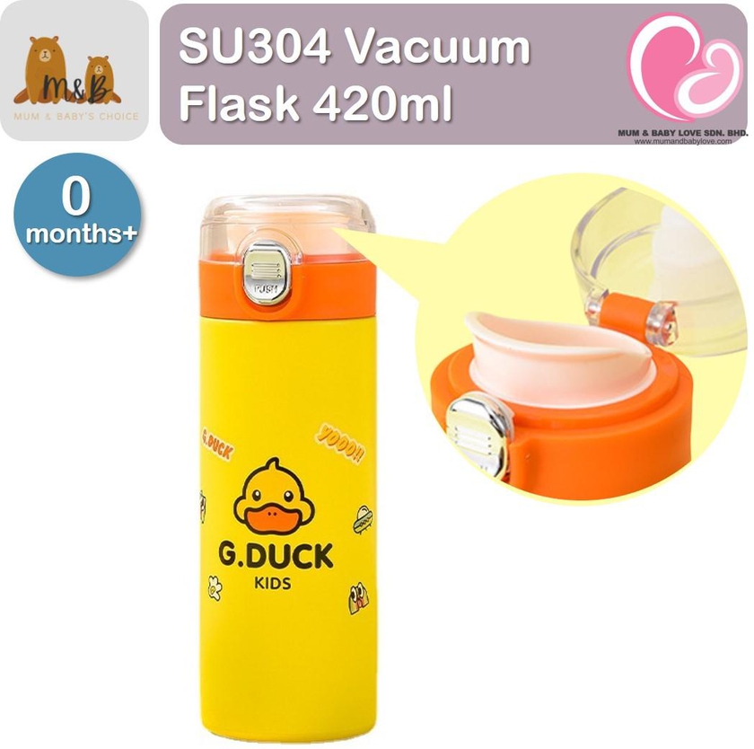M&B G.Duck Vacuum Flask 420ml Thermal Flask, Stainless Steel Water Bottle
