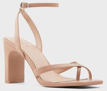 Cawiel Ankle Strap Buckle Closure Mid Heeled Sandals Pink