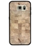 Protective Case Cover For Samsung Galaxy S6 Edge Wooden Square Pattern
