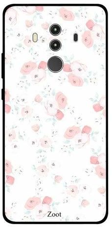 Skin Case Cover -for Huawei Mate 10 Pro Pink White Floral Pattern Pink White Floral Pattern
