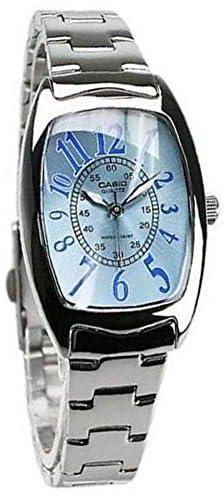 ساعة يد بسوار ستانلس ستيل مينا أزرق للسيدات من كاسيو [LTP-1208D-2B]
