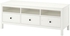 HEMNES TV bench - white stain 148x47x57 cm