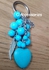 O Accessories Medal Chain _silver Metal _turquoise Stones