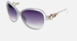 Dinardo Women Polarized Sunglasses -Transparent White