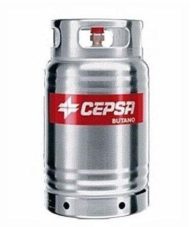 Cepsa 12.5kg Stainless Anti Rust Lightweight CEPSA Gas Cylinder