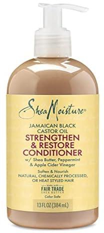 SHEA MOISTURE Jamaican Black Castor Oil Grow and Restore Rinse Out Conditioner for Unisex 13 oz, 13 Ounce