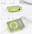 Generic Mirror Clip USB Digital Mp3 Music Player Support 1-8GB SD TF CaGN (Green) DNSHOP