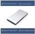 Lumsing Portable Charger Power Bank for Smartphones Tablets 6000mAh Li-Polymer silver