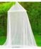 Outdoor Round Lace Insect Bed Canopy Netting Curtain White 60centimeter