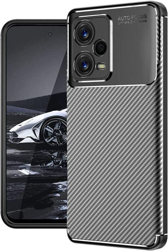 Case For Xiaomi Poco X5 5G , - Ultra-thin Rugged Shockproof Brushed Protective Cover - Premium Quality Anti-Slip Case - Black