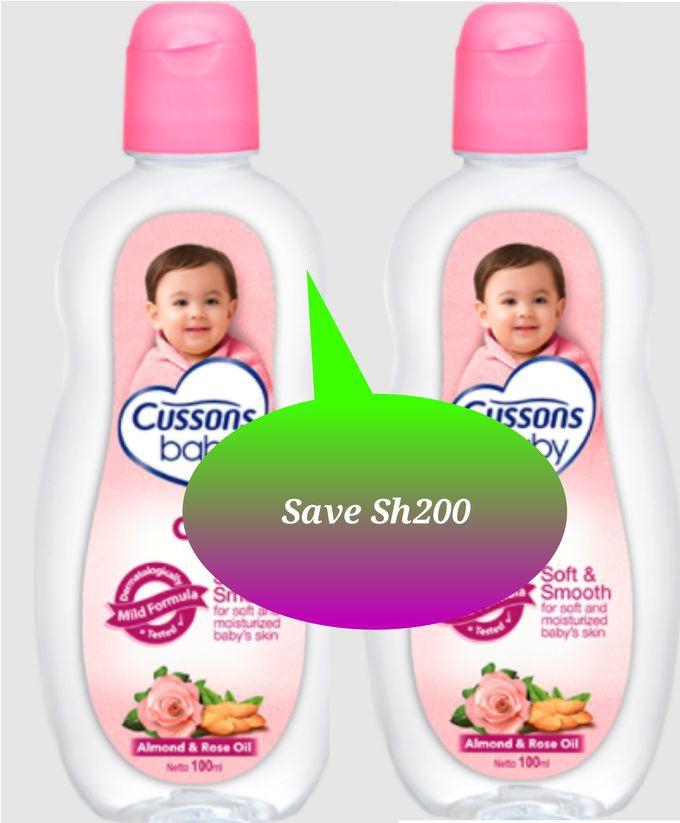 Cussons Baby 2X Almond And Rose Soft & Smooth Baby Oil 100ml