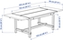 NORDVIKEN / RÖNNINGE Table and 4 chairs - white/birch 152/223x95 cm