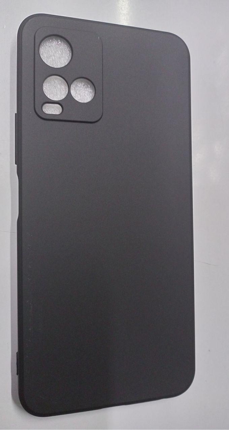 Vivo Y33s, Black Silicone Classy Back Cover Case./