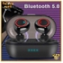 Fingerprint Touch Bluetooth 5.0 Earphones Wireless 9D Stereo Professional Headset