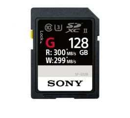 Sony 128GB SF-G Series UHS-II SDXC Memory Card Read/Write 300/299 MB/s best for 4K