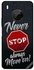 غطاء حماية بطبعة عبارة "Never Stop Always Move On" لهاتف هواوي Y9A متعدد الألوان