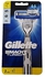 Gillette Mach 3 TURBO Razor Men Face Beard Manual Shaver With 2 Replacement Blade