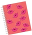 A4 Lips Lust Pattern Notebook Light Pink