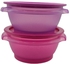 Tupperware One Touch Bowl (2pcs/4pcs) 400ml (Pink - Purple)