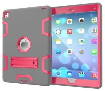 Protective Case Cover With Kickstand For Apple iPad Mini 4 7.9-Inch Grey/Red