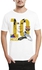 Ibrand Ibtms796 T-Shirt For Men - White, Medium