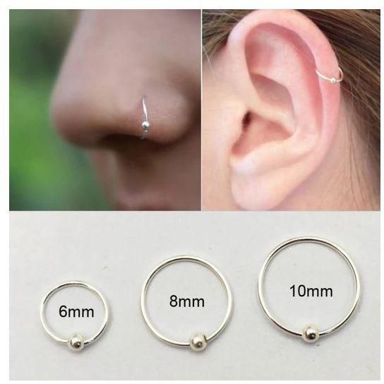 Fashion Silver Hoop Nose Ring
