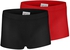 Silvy Set Of 2 Casual Shorts For Girls - Black Red, 8 - 10 Years